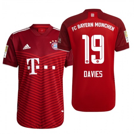 Fußballtrikots FC Bayern München Alphonso Davies 19 2021-2022 Kurzarm Heimtrikotsatz kaufen